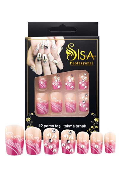 SİSA Cosmetics Taşlı Takma Tırnak B2
