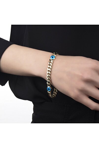 Goldlife jewellery Kadın Altın Nazar Boncuklu Altın Bileklik