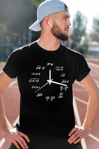 ROCKANDROLL Ανδρικό μπλουζάκι με κοντομάνικο ρολόι How Many Black