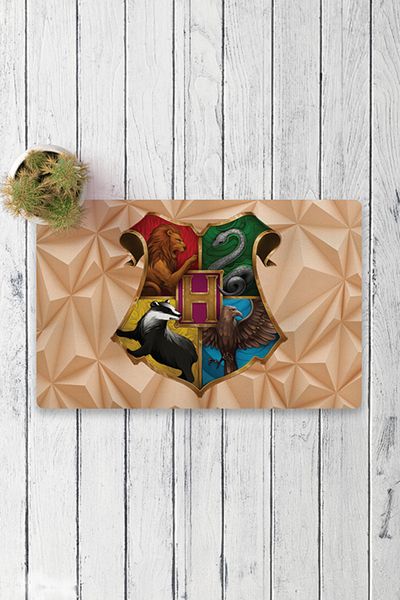 Vagonik Hogwarts Digital Printed 50x70cm Decorative Multi-Purpose Indoor and Outdoor Door Mat