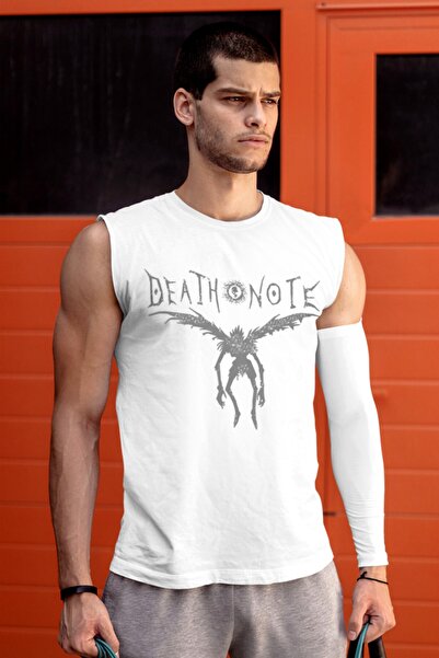 ROCKANDROLL مذكرة مجنحة كم انقطاع أبيض | تي شيرت رجالي بلا أكمام | رياضي