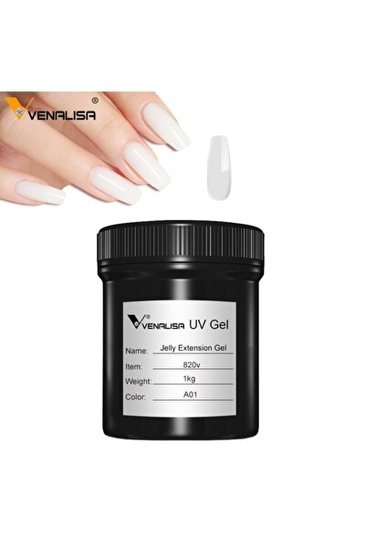 Venalisa 1 kg Jelly Hard Gel A01 Clear Şeffaf Hard Jel Bulk