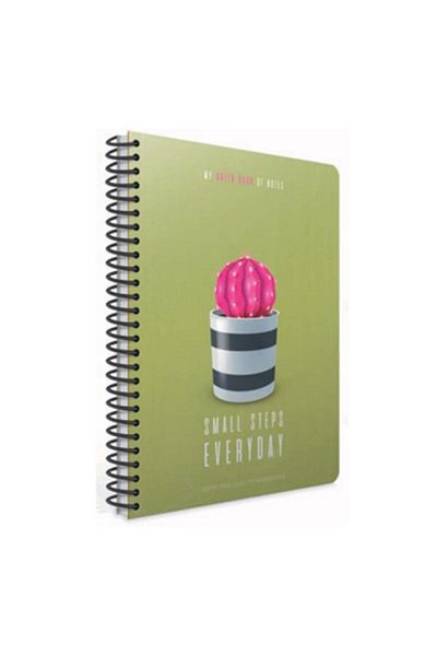 Gıpta Caiet de note cu copertă din carton spiralat Green Book A4 în carouri