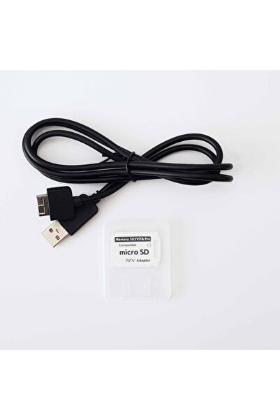 POPKONSOL Ps Vita 1000 Kablo Ve Sd2vita Psv Adaptor Ps Vita Fat Kablo Sd2vita...