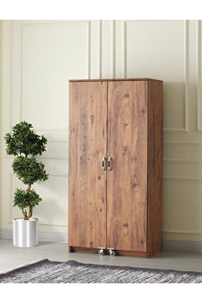 Erezogulları Mobilya Ekonomik 2 Kapılı Mutfak Kiler Erzak Dolabı 86x50x180