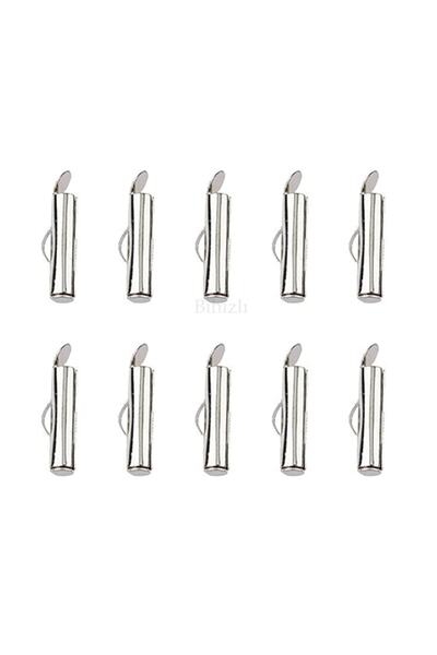 Bi hızlı Miyuki Kapama Aparatı ( 10 Adet ) 0.8 Cm Gümüş Renk