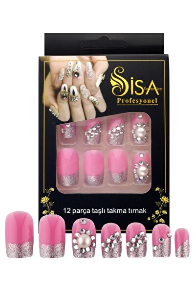 SİSA Cosmetics Taşlı Takma Tırnak B7