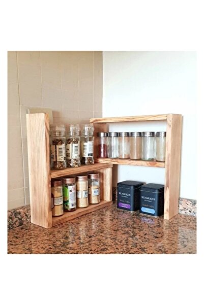 Doğal Life Decorative Solid Kitchen Countertop Shelf 6145