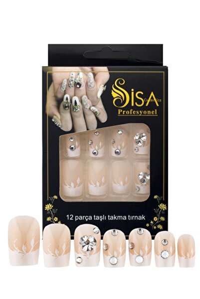 SİSA Cosmetics Taşlı Takma Tırnak C11