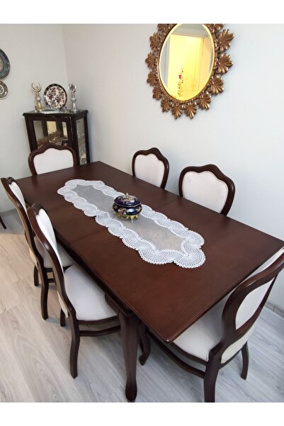 Casa Vanessa Hisar Kadife 5 Parça Salon Takımı Gümüş