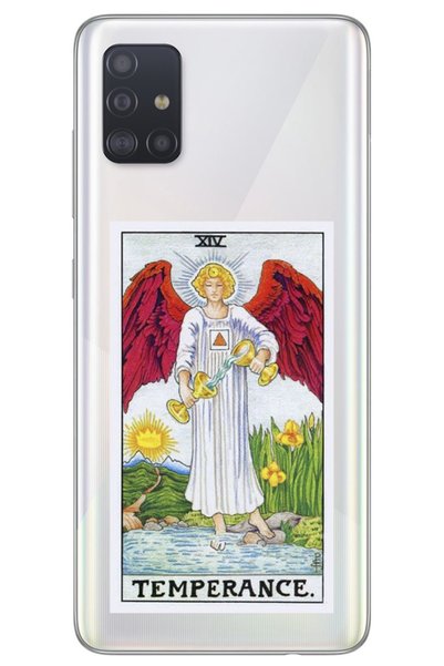 WANNA PROTECT Samdengeg A51 Tarot Balance Pattern Patterned Transparent Silic...