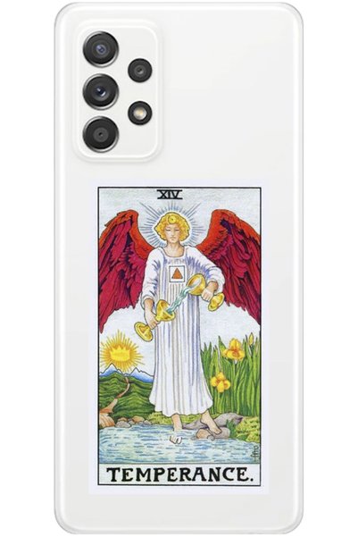 WANNA PROTECT Samdengeg A72 Tarot Balance Pattern Patterned Transparent Silic...