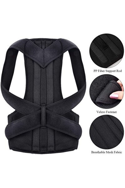 Ankaflex Унісекс чорний корсет з подвійними баленами, що не пропускає піт