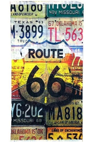 Dünyadan Hediyeler Route 66 Themed Buff Neck Collar Bandana No:90