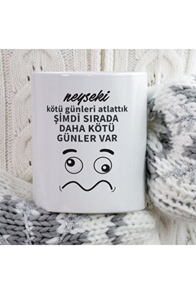 ART HEDİYE كوب مطبوع على الجانبين من Neyseki لقد قفزنا بالأيام السيئة