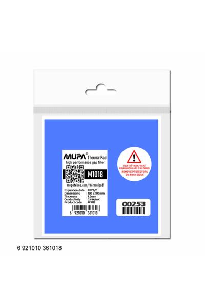 Mupa Termal Ped / Thermal Pad 1.0mm 3.6w/mk 10x10cm M1018