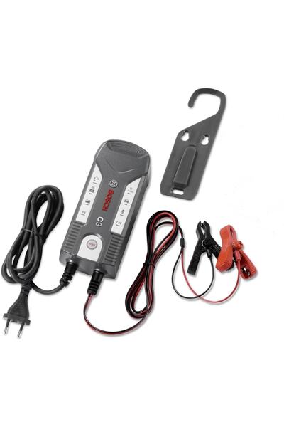 Bosch Motostart C3 Motosiklet Oto Akü Şarj Cihazı 6 / 12 Volt. 1,2-120 Ah. Arası Aküler Için