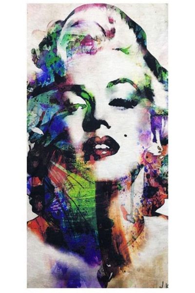 Dünyadan Hediyeler Marilyn Monroe Themed Buff Neck Collar Bandana No:28