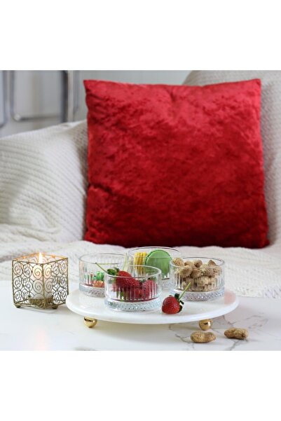 Akayev Elysia 4-Piece Jam Holder with Marble 25 cm Gold Bead Legs