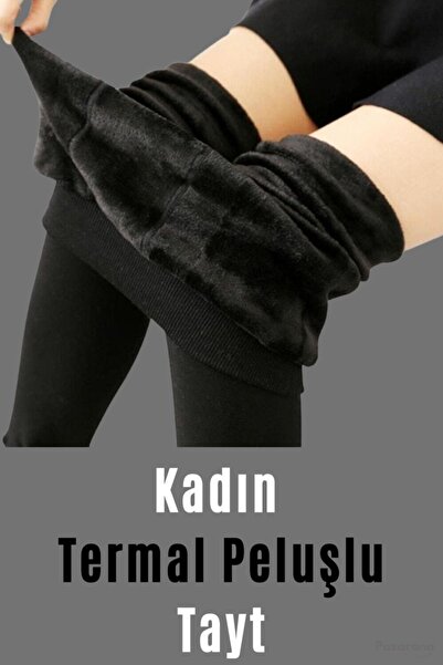 Genel Markalar Kadın Siyah Içi Peluşlu Kışlık Termal Tayt Içlik Bayan Tayt Bayan Pantolon Tayt Bayan Koşu Taytı