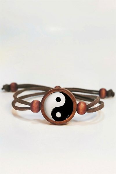 Tahtakolik Yin Yang Wooden Bracelet