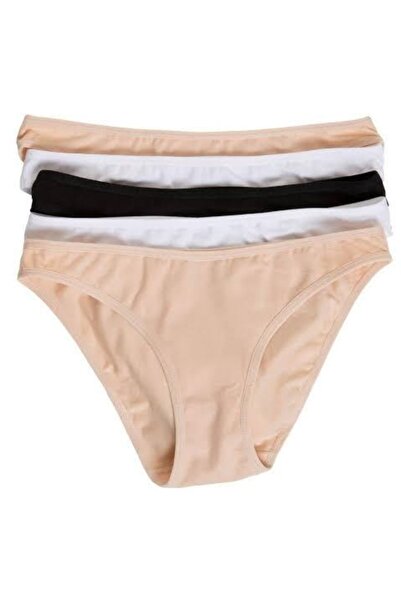 MasmaviMilla Γυναικείο βασικό βαμβακερό εσώρουχο 5 τεμαχίων σε μαύρο και λευκ...