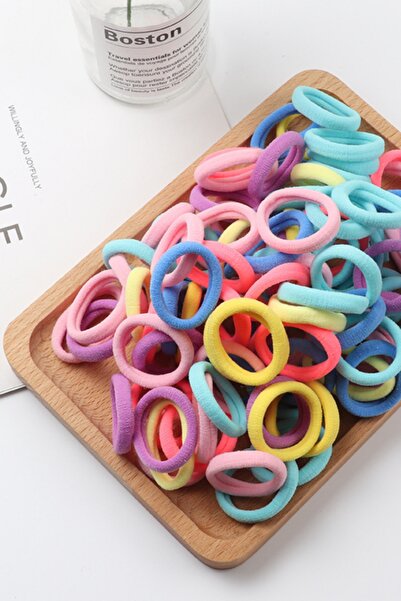 ALYESKA Κλιπ μαλλιών 100 τεμαχίων μεσαίου μεγέθους εύκαμπτο πολύχρωμο