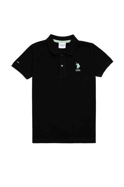 U.S. Polo Assn. Tricou negru pentru băiat