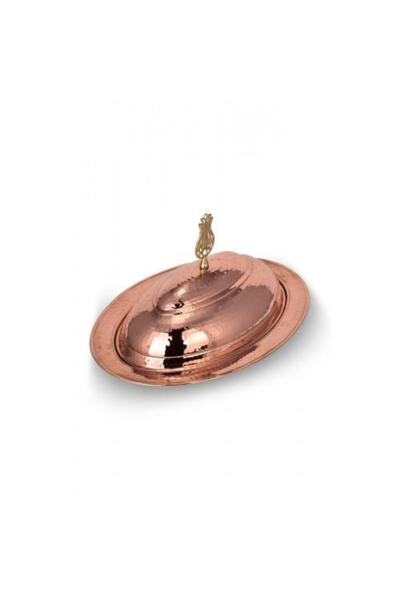 TURNA BAKIR Crane Copper Center Special Lid Kayak Presentation Plate 37 Cm Ha...