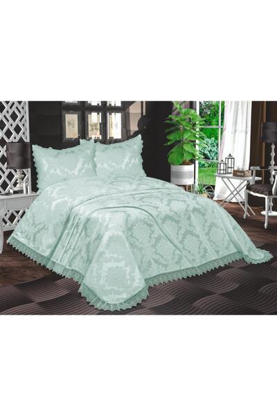 Nascor Turkey Aden Fransız Dantelli Şönil Yatak Örtüsü Takımı : Yatak Örtüsü ...