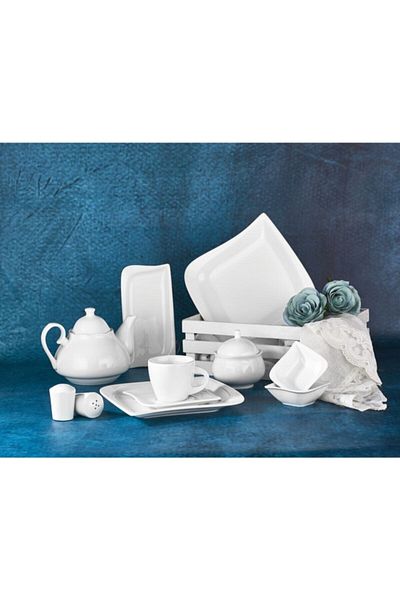 Aryıldız Porcelain 30 Piece Breakfast Set for 6 People