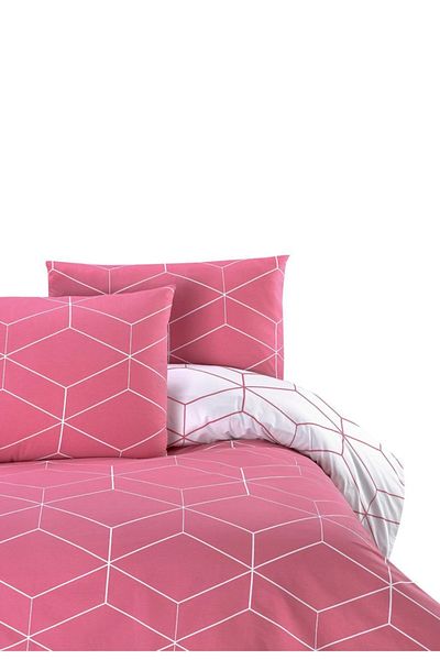 Menderes Home Ranforce Cotton Collection - Διπλό Μαξιλάρι Παπλωματοθήκης Dusty Rose