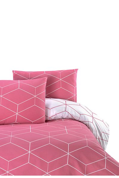 Menderes Home Ranforce Cotton Collection - Διπλό Μαξιλάρι Παπλωματοθήκης Dusty Rose