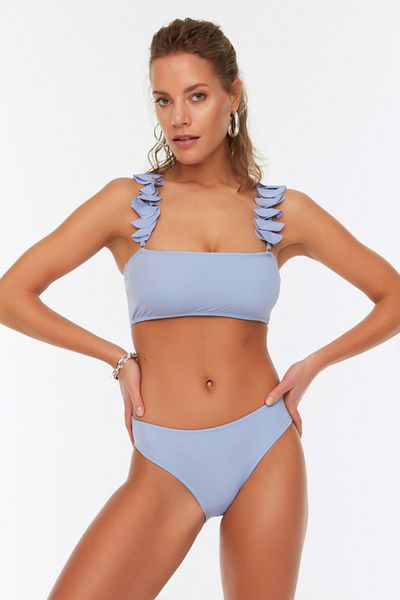 Trendyol Collection Μπλε κανονικό μπικίνι μέσης TBESS21BA0006