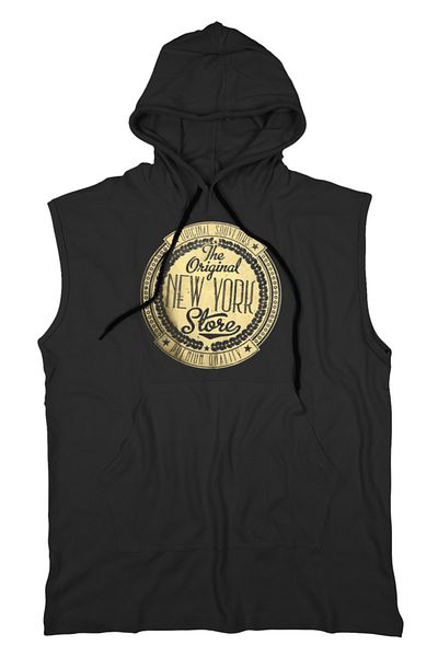 BLUU Nygold Unisex Hooded Sleeveless T-shirt Fitness Athlete