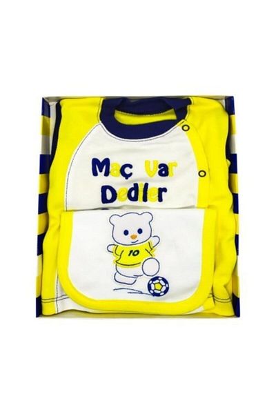 GÜLÜCÜK Unisex Yellow Navy Blue Hospital Exit Set