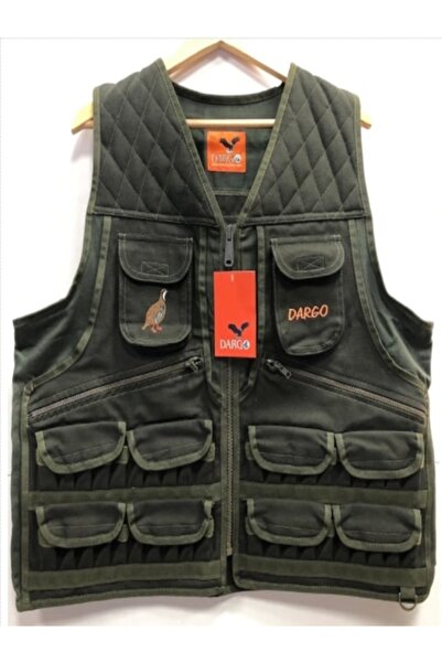 Dargo Avcı Yeleği Haki Renk M Beden Av Yeleği.