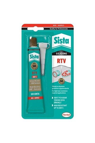Sista Rtv Silikon Kırmızı Sıvı Conta 50 G