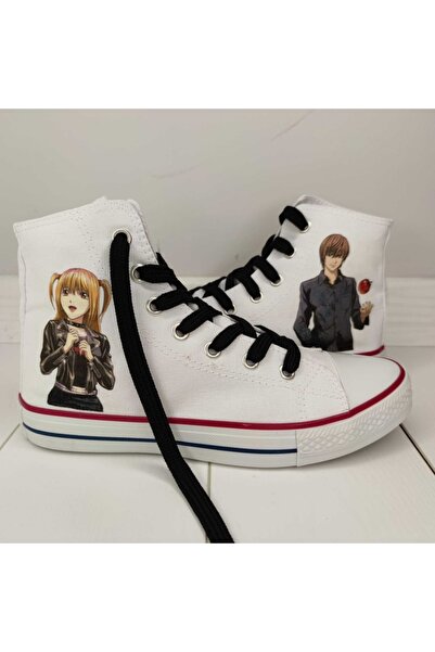 MECH BUTİK Деату Ноут Міса і Лайт Аніме Персонажі Друкований Щоденник Унісекс Спортивні Кросівки Снікерс