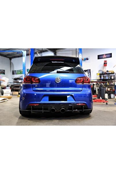 Genel Markalar Volkswagen Golf 6 R Arka Tampon Splitter Parlak Siyah Uyumlu