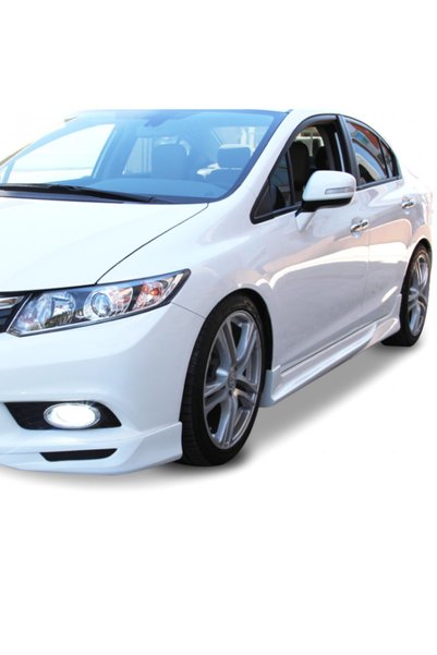 AKC TUNİNG Honda Civic Uyumlu Fb7 Custom Yan Marşpiyel Fiber Boyasız 2012-2016
