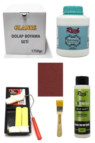 Rich Glance Dolap Boyama Seti Multi Surface 1750 gr (Antik Beyaz)genel Amaçlı...