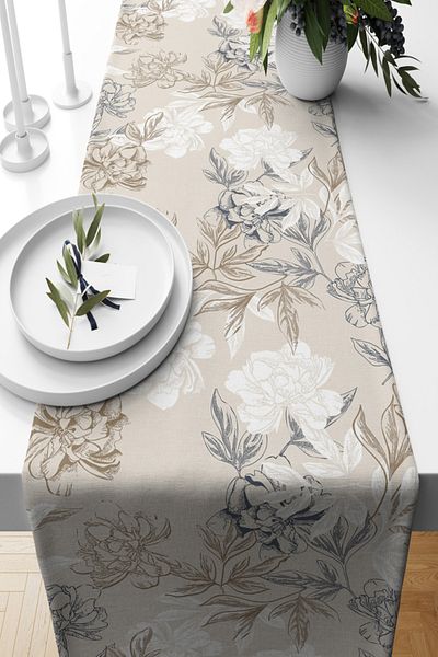Pilloveland Runner Jardin με σχέδιο Suede Woven 140*40 cm