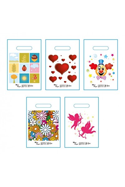 KENT Blok Elgeçme Baskılı Poşet 100'lü 26*38 Cm No:2