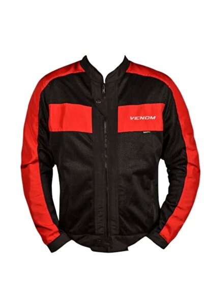 VENOM CEKET YAZLIK URBAN KADIN KIRMIZI MOTOSİKLET MONT
