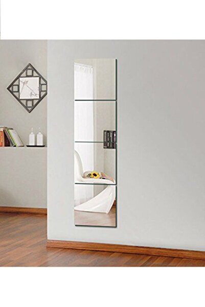 Resmo 4 Parça 30x30CM Antre Hol Koridor Duvar Salon Mutfak Banyo Wc Ofis Çocuk Yatak Odası Set Ayna