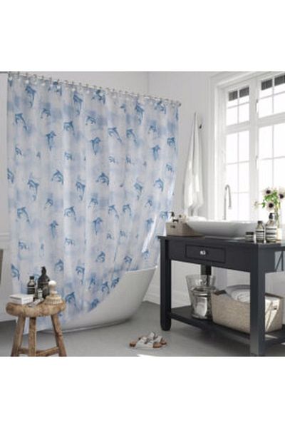 Evdy Perdeau de dus baie cu aripi duble 2x100x200cm