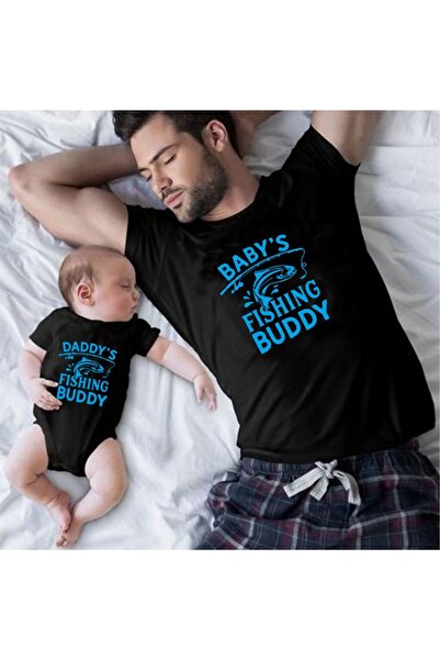 venüsdijital Fishing Buddy Black Tshirt Zıbın