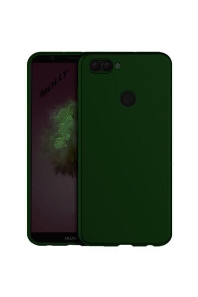 Molly Huawei P Smart 2018 Uyumlu Koyu Yeşil Mat Silikon Kılıf