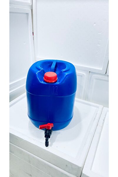 yağmur plastik 30 Litre Varil Bidon Geniş Musluklu Mavi